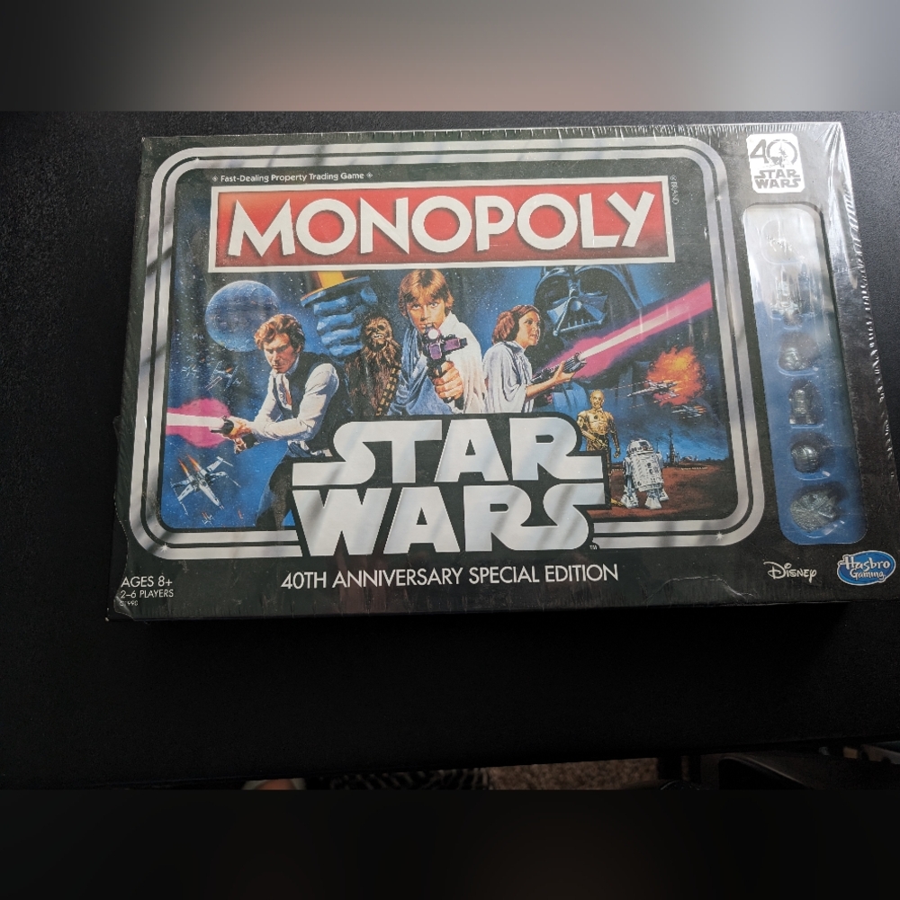 Star Wars 40th anniversary Monopoly board game.